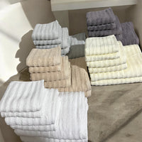 6 PIECE WAVY TOWEL SET | 600GSM