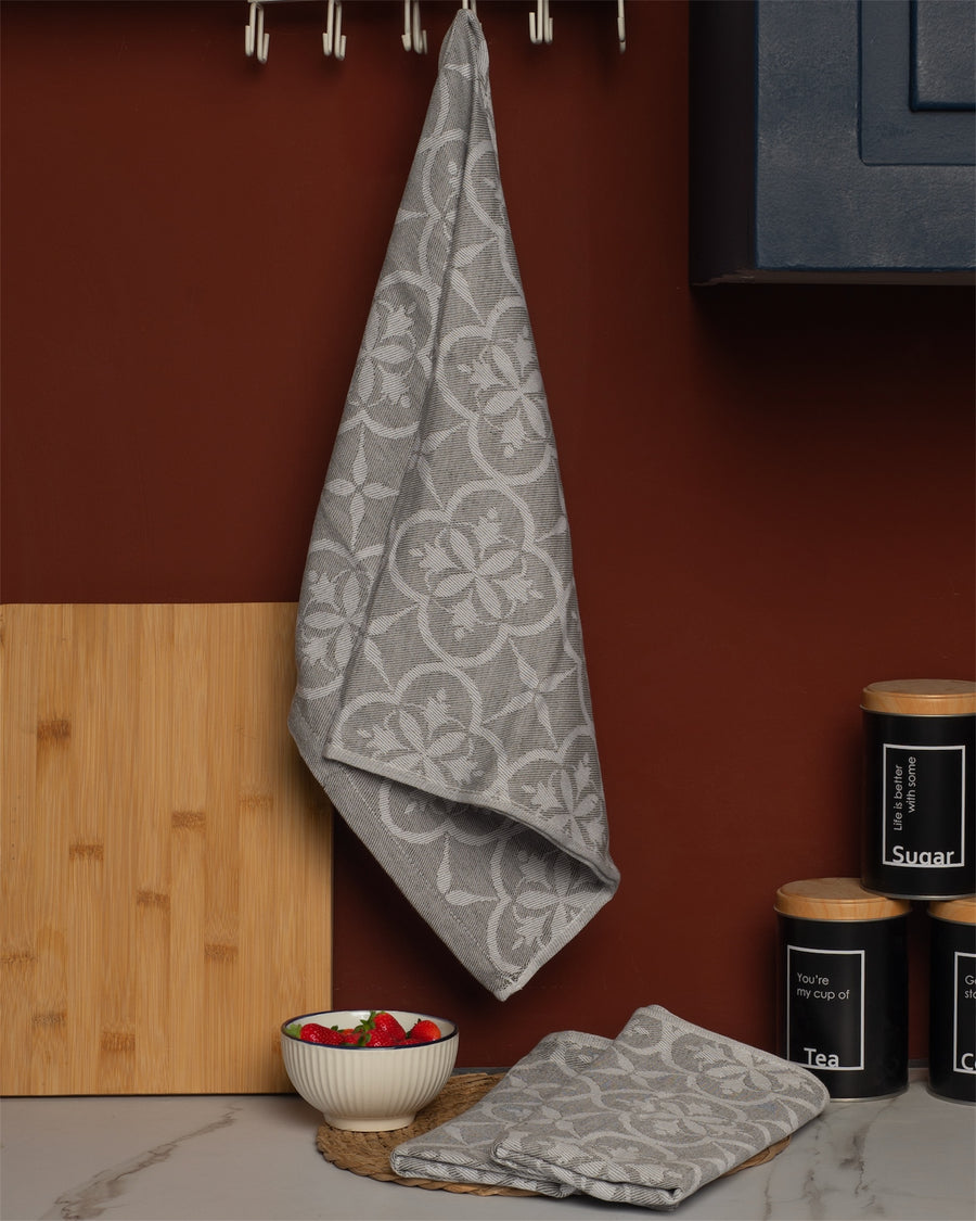 Grey Tea Towels - 3 Towels/Pack