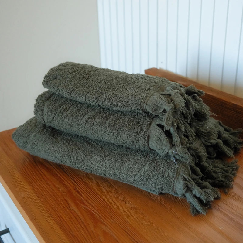 3 PIECE Foliage TOWEL SET | 600GSM