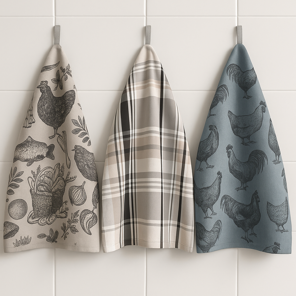 Hen Tea Towels - 3 Towels/Pack