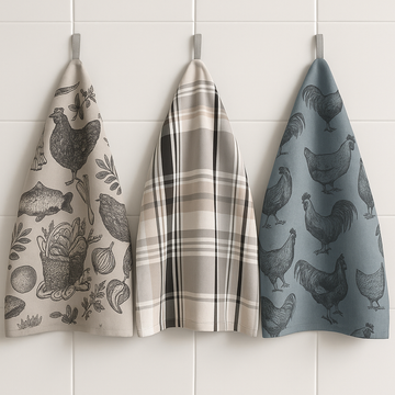 Hen Tea Towels - 3 Towels/Pack