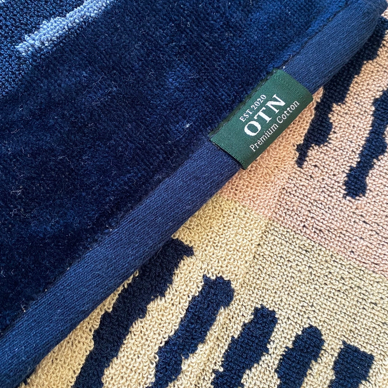 NAVY WAVE| 2 PIECE TOWEL SET