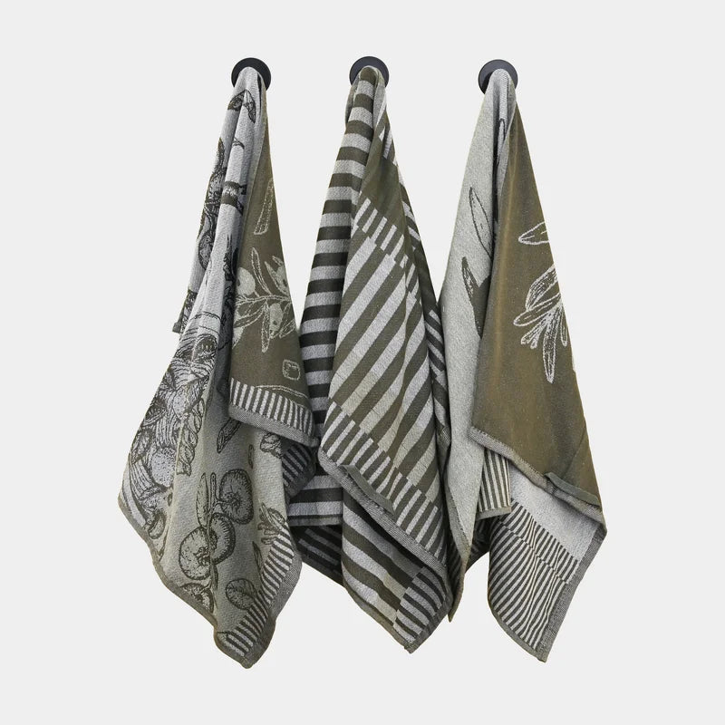 Olive Tea Towels - 3 Towels/Pack