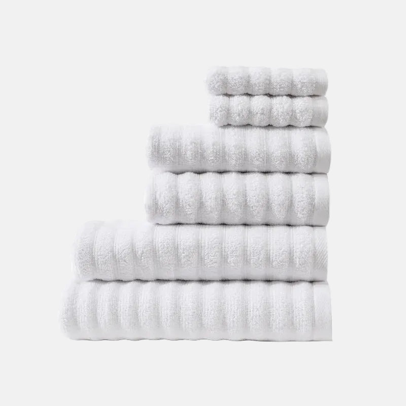 6 PIECE WAVY TOWEL SET | 600GSM