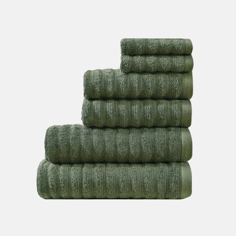 6 PIECE WAVY TOWEL SET | 600GSM